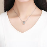 925 Sterling Silver Hamster Bead Bracelet & Necklace Set - Low Angle