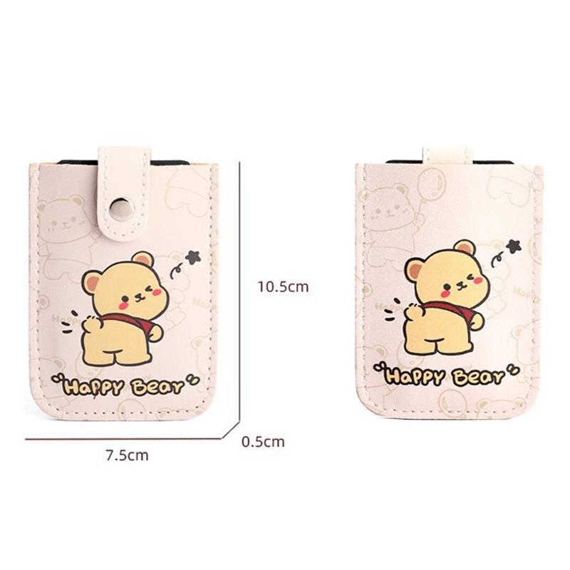 Large Capacity Pull Out Card Holder Pink - Puppy