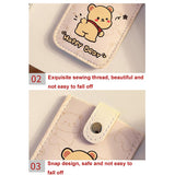 Large Capacity Pull Out Card Holder Pink - Puppy - 45-Degree Angle