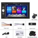 6.2 Inch Dual Spindle Hd Car Mp5 Player + Ahd Camera - Side View