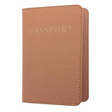 Frosted Pu Multi Card Passport Holder Dirty Yellow - Front View