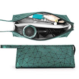 Emerald Green Hair Dryer Storage Package with Protective Cover and Hair Roll - Front View