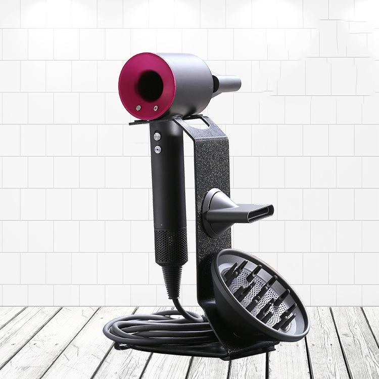 Universal Hair Dryer Stand No Drilling Black