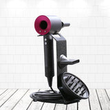 Universal Hair Dryer Stand No Drilling Black - Top-Down View