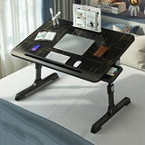 Foldable Bed Desk - Lifts for Easy - Front View