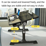 Foldable Bed Desk - Lifts for Easy - Top-Down View