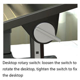Foldable Bed Desk - Lifts for Easy - Rear View