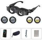 Adjustable Focus Binoculars with Glass Lenses - Grey & Yellow