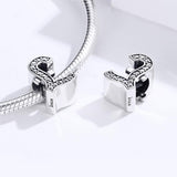 925 Sterling Silver Currency Symbol Pendant For Diy Bracelets And Necklaces - 45-Degree Angle