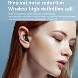 Bluetooth Earphones with Charging Case for Restful Sleep - White Wih Silicone Case - Top-Down View