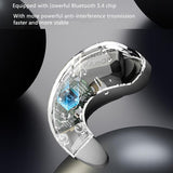 Bluetooth Earphones with Charging Case for Restful Sleep - White Wih Silicone Case - 45-Degree Angle