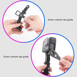 Multi-joint Arm Mount Set for Cycling Helmets - Compatible with Dji Action Gopro and Other Action Cameras - Extra Image