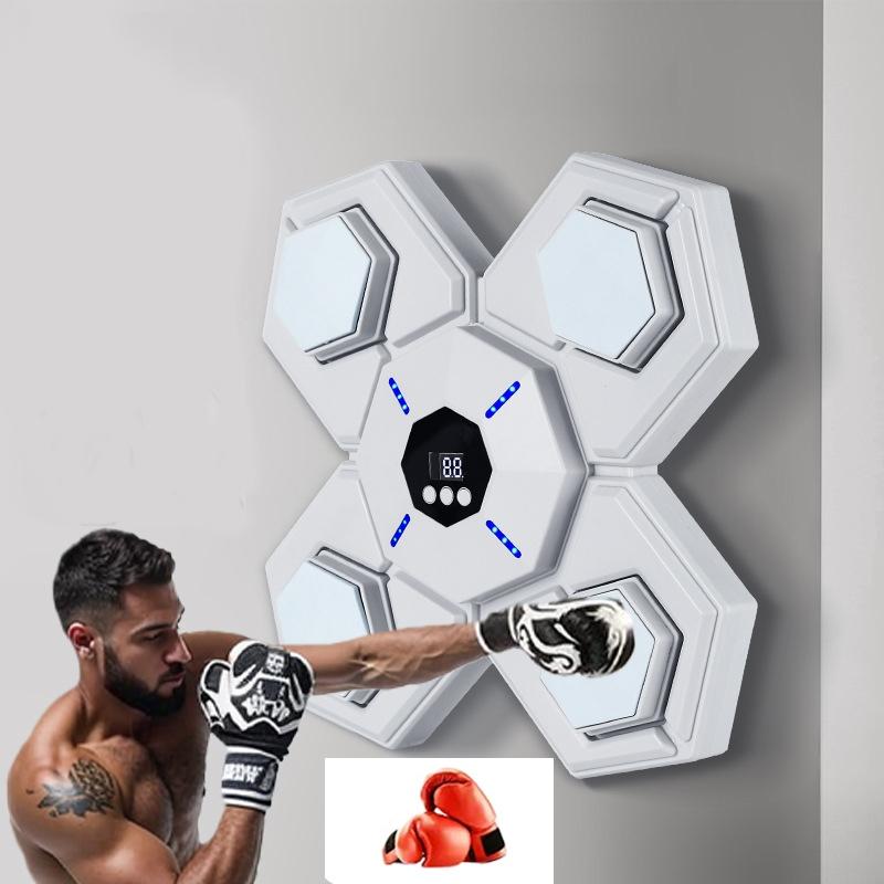 Rechargeable Bluetooth Boxing Machine With Adult & Child Gloves - Blue - Without Gloves Blue