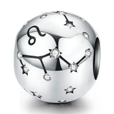 925 Sterling Silver Diy Zodiac Bracelet Beads Leo Style - Leo - Front View