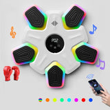 Bluetooth Music Boxing Machine - 4 Modes 9 Speeds Colourful Lights - With Kids Gloves Black - Extra Image