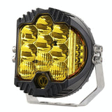 5 Inch Dc12V - 30V 5000Lm 6500K 50W Car Led Light On Three Sides Headlight For Jeep Wrangler Gold Light - Front View