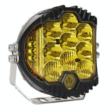 5 Inch Dc12V - 30V 5000Lm 6500K 50W Car Led Light On Three Sides Headlight For Jeep Wrangler Gold Light - Top-Down View