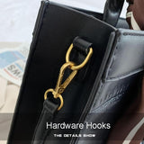 Black Crossbody Bag For Women Versatile & Large - Brown Small - Rear View