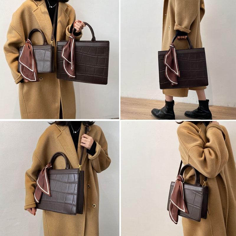 Black Crossbody Bag For Women Versatile & Large - Brown Small