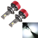 1 Pair H7 Dc12V 65W 6000K 6500Lm Led Car Headlights - Front View