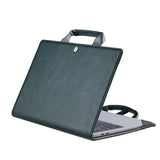 15.4 Inch Macbook Pro Protective Tote Bag - Dark Green - Front View