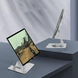 360 Rotation Ergonomic Laptop Stand - Adjustable Height Aluminum - Top-Down View