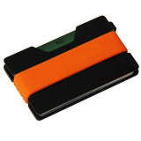 Rfid Card Holder & Edc Wallet Anti Theft Aluminum Alloy Orange - 45-Degree Angle