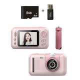 Kids' 2.4 Hd Reversible Camera with 8gb Memory Card & Reader - Pink - Front View