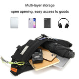 Chest Shoulder Messenger Bag Badge - Blue + Badge - 45-Degree Angle