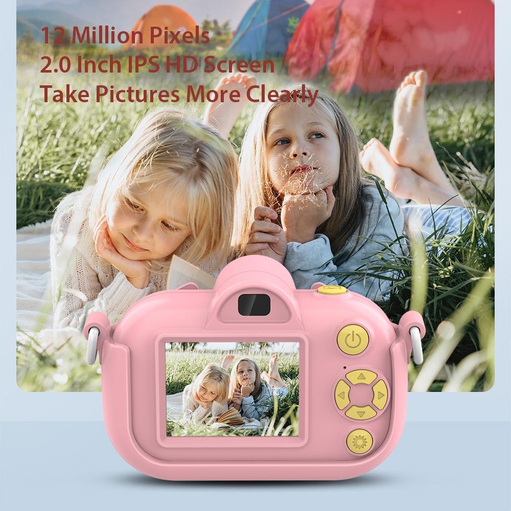 2.0-Inch 4X Zoom Hd Digital Camera For Kids - Blue - Yellow