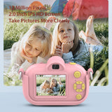 2.0-Inch 4X Zoom Hd Digital Camera For Kids - Blue - Yellow