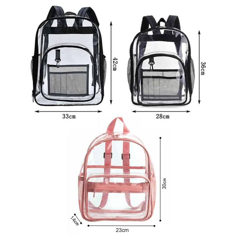 Waterproof Pvc Backpack for Students - Compact and Durable - Small Black