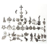 100Pcs Mixed Antique European Bracelet Charms Diy Fashion Jewelry - Side View