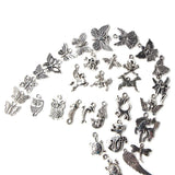 100Pcs Mixed Antique European Bracelet Charms Diy Fashion Jewelry - 45-Degree Angle