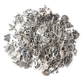 100Pcs Mixed Antique European Bracelet Charms Diy Fashion Jewelry - Close-Up Angle