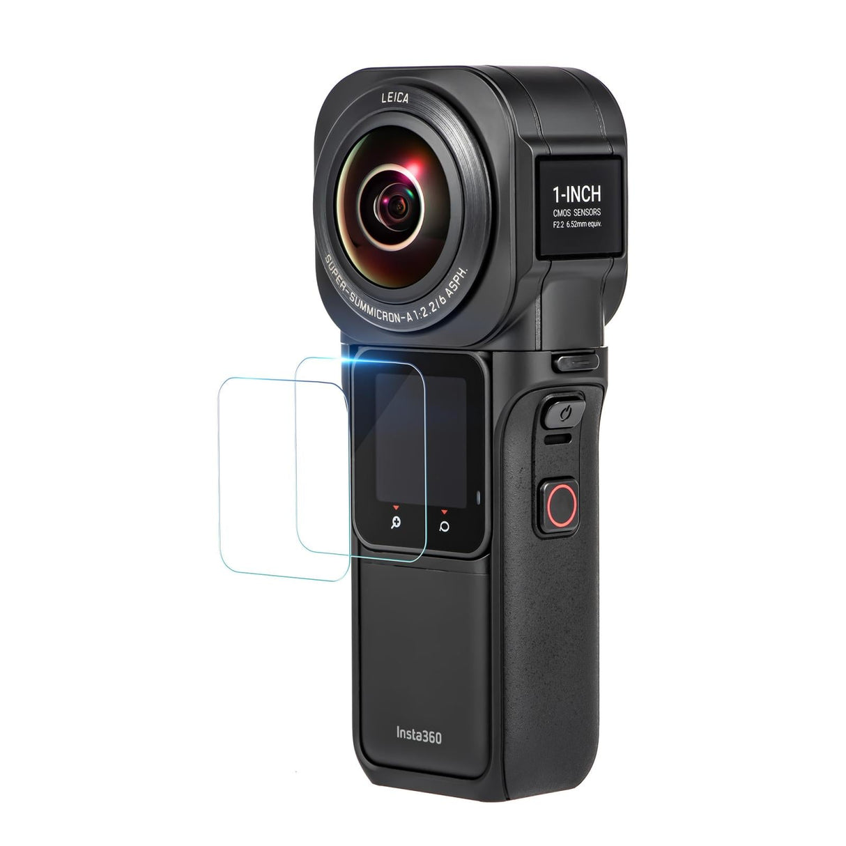 Tempe Glass Screen Film for Insta360 one Rs 1 Inch 360 Edition - 2 Pack