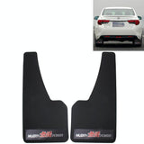 A Pair 3D Carbon Universal Racing Mudflaps Fender Guard - Front View