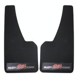 A Pair 3D Carbon Universal Racing Mudflaps Fender Guard - Side View