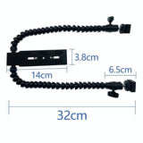 Adjustable Dual Arm Flash Bracket Mount For Hot Shoe - Top-Down View