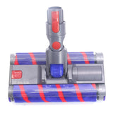 Double Roller Soft Velvet Floor Brush with Led for Dyson Vacs - Side View