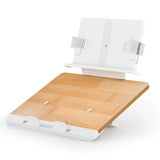 Adjustable Desktop Book Stand with Multi-angle Clip - Foldable Tablet Holder - Front View