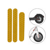 Reflective Stickers for Ninebot Es2 Scooter - Yellow - Front View