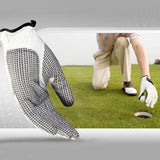 Anti-Slip Sheepskin Golf Gloves For Men - Left Hand Size 26 - Front View