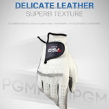 Anti-Slip Sheepskin Golf Gloves For Men - Left Hand Size 26 - Close-Up Angle