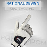 Anti-Slip Sheepskin Golf Gloves For Men - Left Hand Size 26 - Low Angle