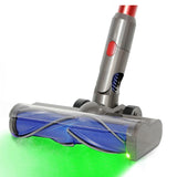 Anti Entanglement Brush Head For V7 / V8 / V10 / V11 / V15 Vacuums Green Light - Front View