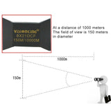 Compact 8x21 Roof Binoculars for Camping Hunting and Travel - Rear View