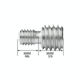 2-Pack M6 To 3 / 8 Camera Screw Adapters