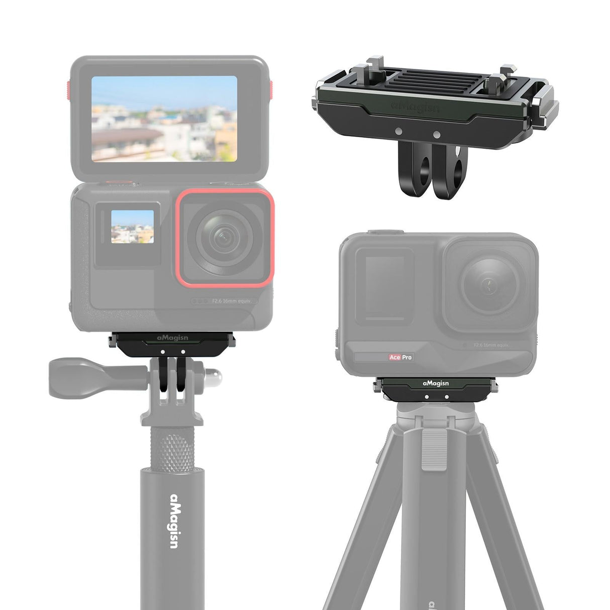 Amagisn Magnetic Quick Release for Insta360 Ace Pro Sports Camera