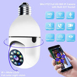 1080P Wifi Light Bulb Camera With Night Vision And Two-Way Voice - Close-Up Angle